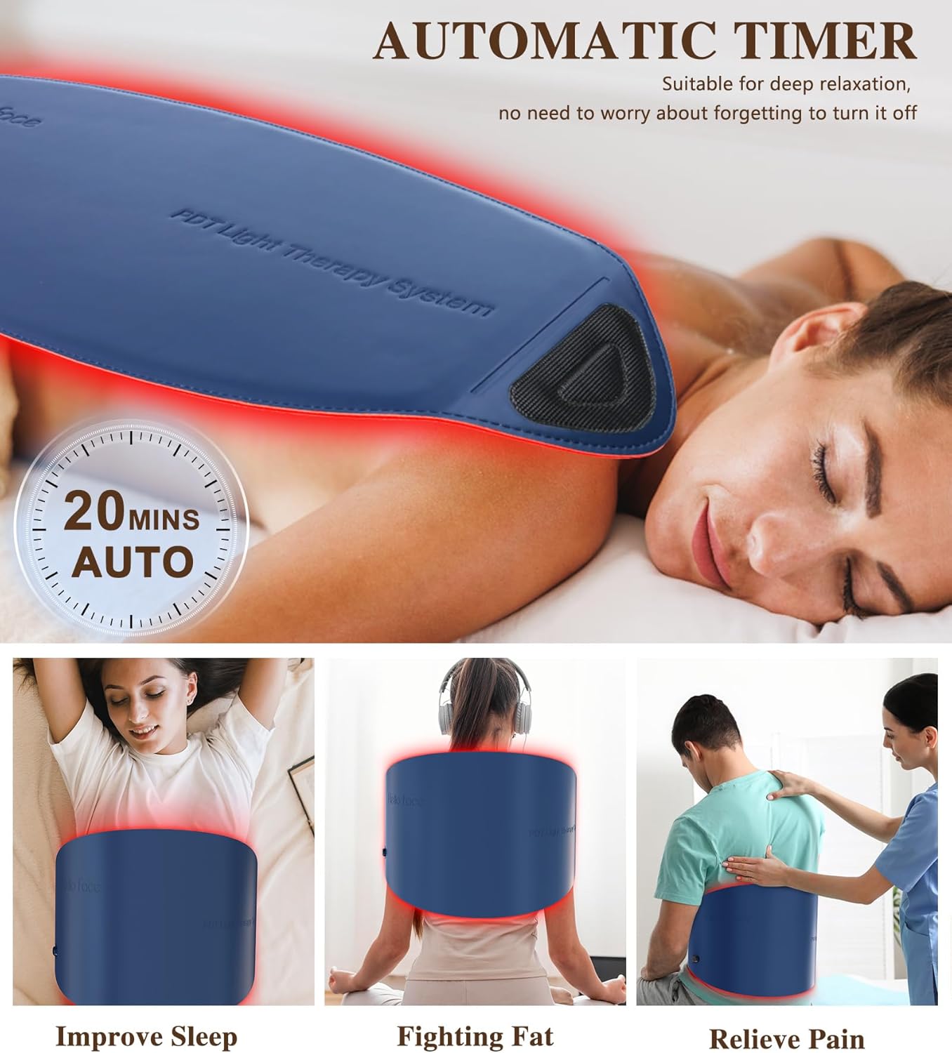 YTH SKN 850nm Near Infrared LED Light Therapy Mask – 720 LED for Face & Body