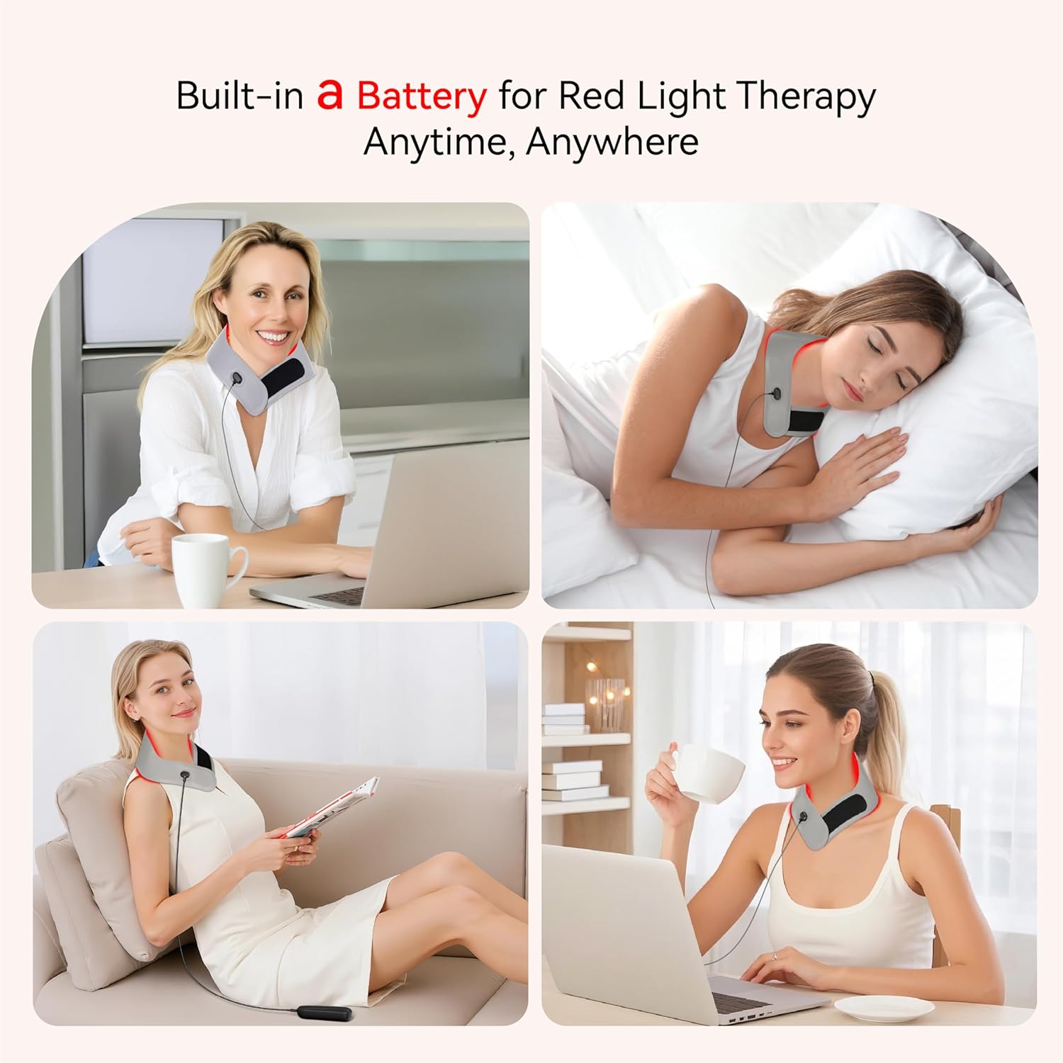 YTH SKN Hello Face L1 Red & Infrared Neck Therapy Pad