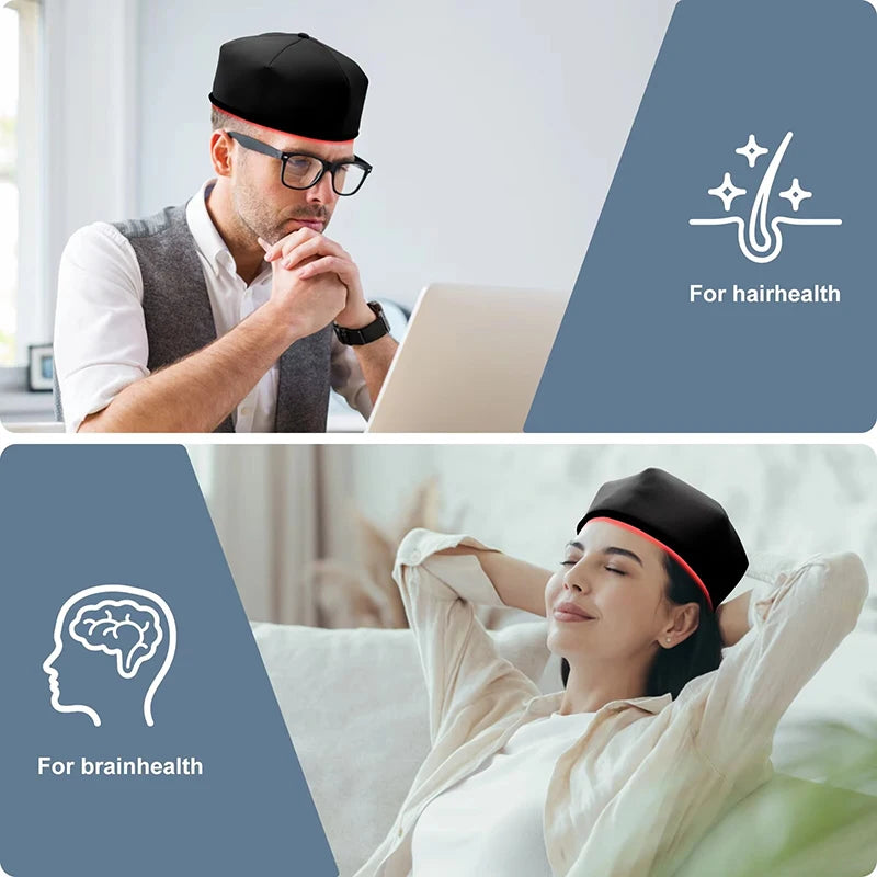 YTH SKN Red Light Therapy Hair Growth Cap – 660nm & 830nm LED Helmet