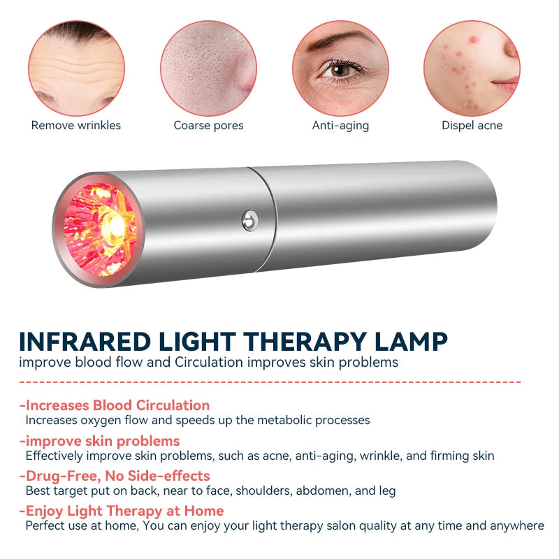 YTH SKN Red Light LED Infrared Therapy Pen – 4 Light Sources