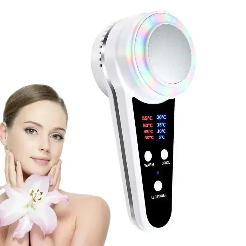YTH SKN Cryotherapy Hot & Cold LED Facial Massager – Blue Photon Therapy