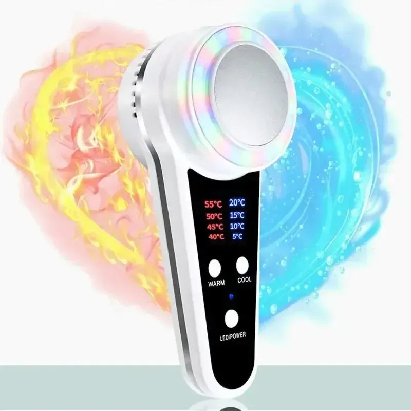 YTH SKN Cryotherapy Hot & Cold LED Facial Massager – Blue Photon Therapy