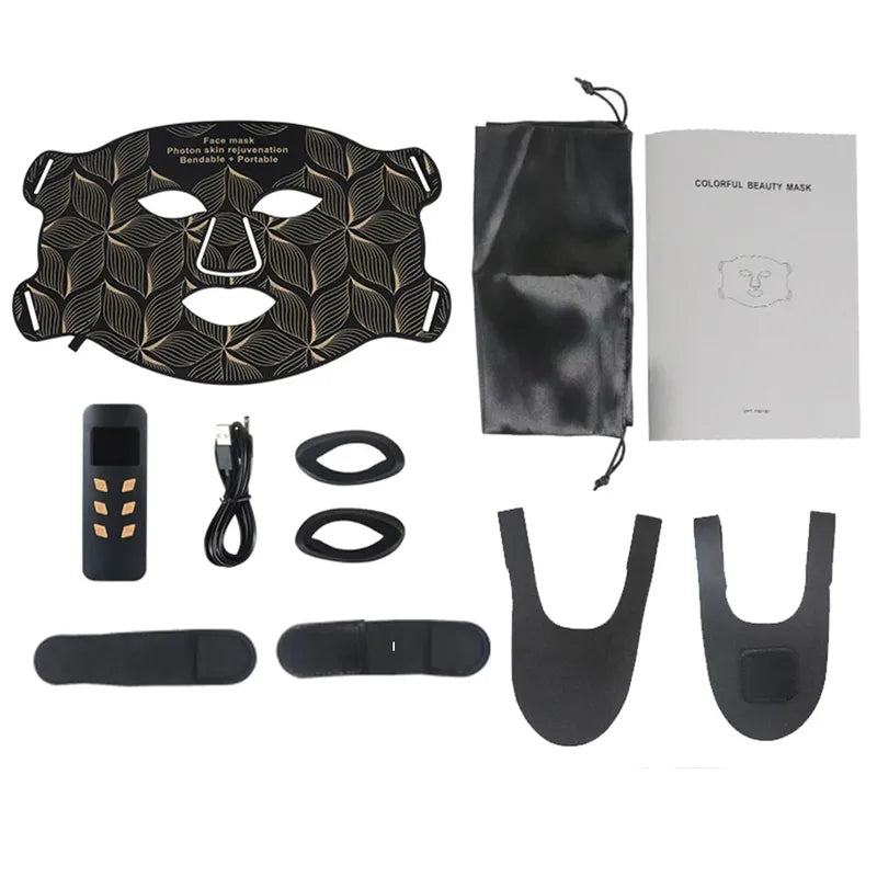 YTH SKN 8-Color LED Face & Neck Mask – Red Light & Infrared Therapy