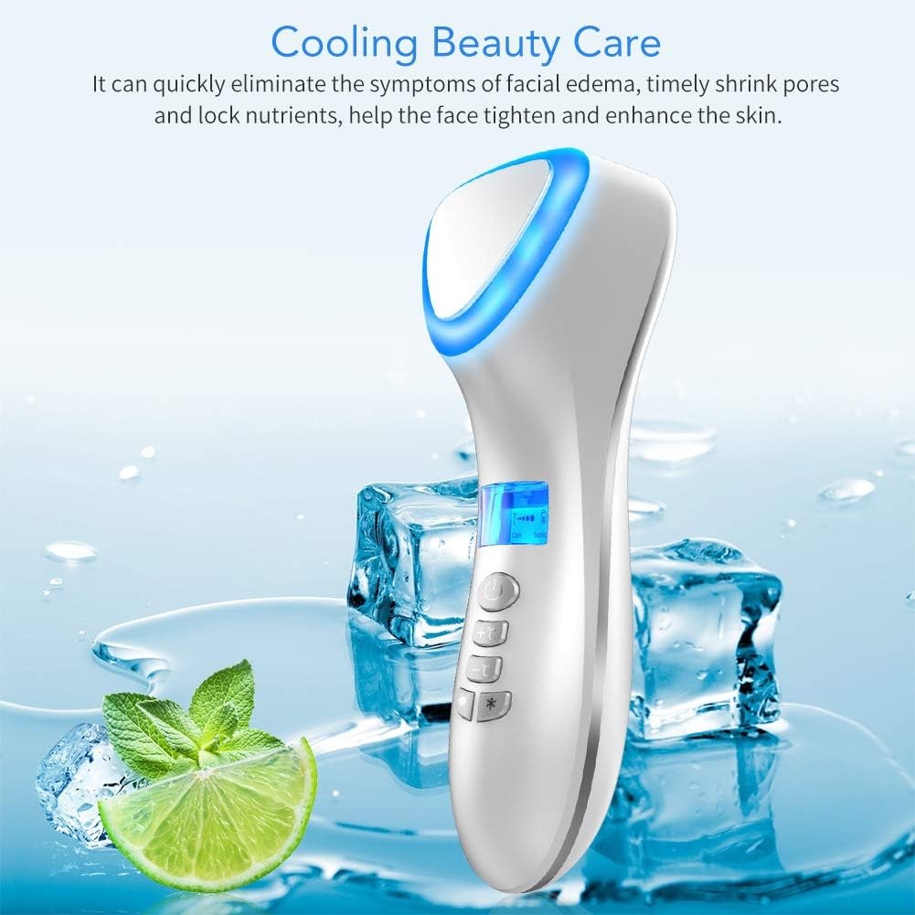 YTH SKN Cryotherapy Hot & Cold LED Facial Massager – Blue Photon Therapy